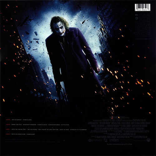 The Dark Knight soundtrack Hans Zimmer & James Howard 180gm vinyl 2 LP ...
