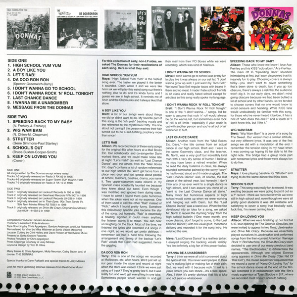 The Donnas Early Singles 19951999 Vinyl LP Discrepancy Records
