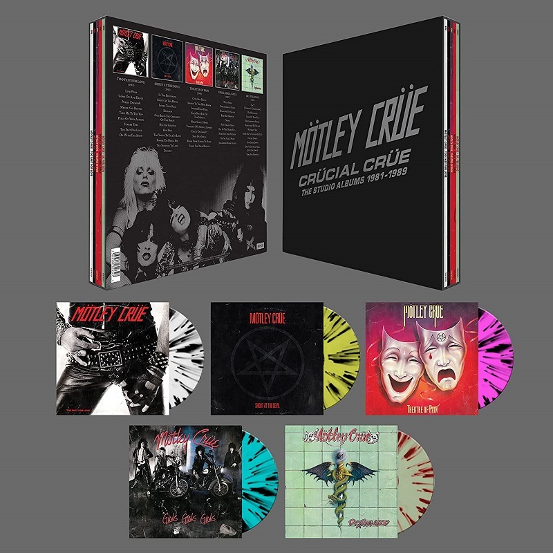 Mötley Crüe Crücial Crüe (The Studio Albums 19811989) Vinyl 5 LP Box