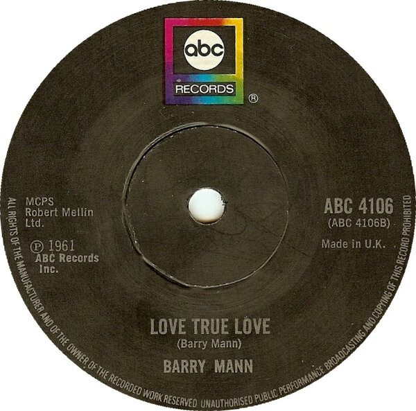 Barry Mann - Love, True Love 【即納&大特価】 - 洋楽