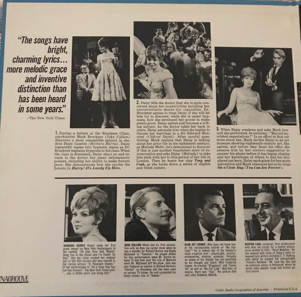 Burton Lane Alan Jay Lerner Barbara Harris 2 John Cullum