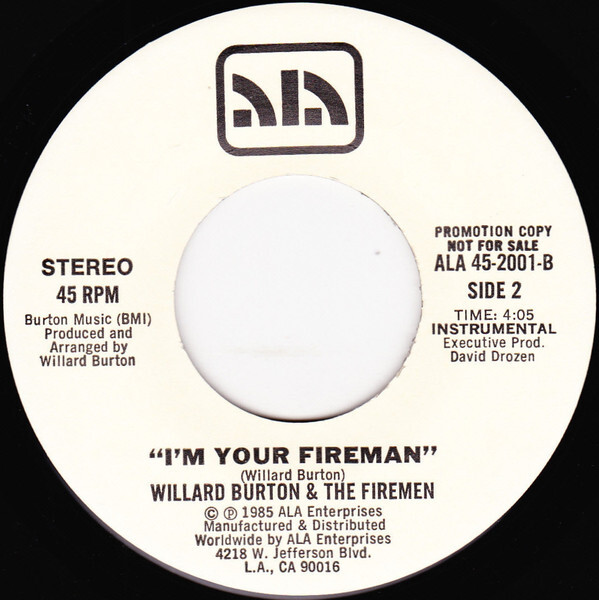 Willard Burton The Firemen I m Your Fireman Vinyl USED