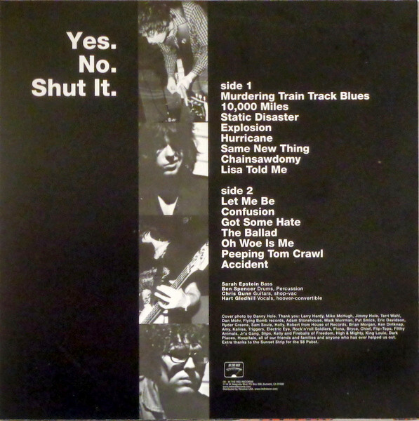 The Hunches Yes. No. Shut It. Vinyl LP - Discrepancy Records