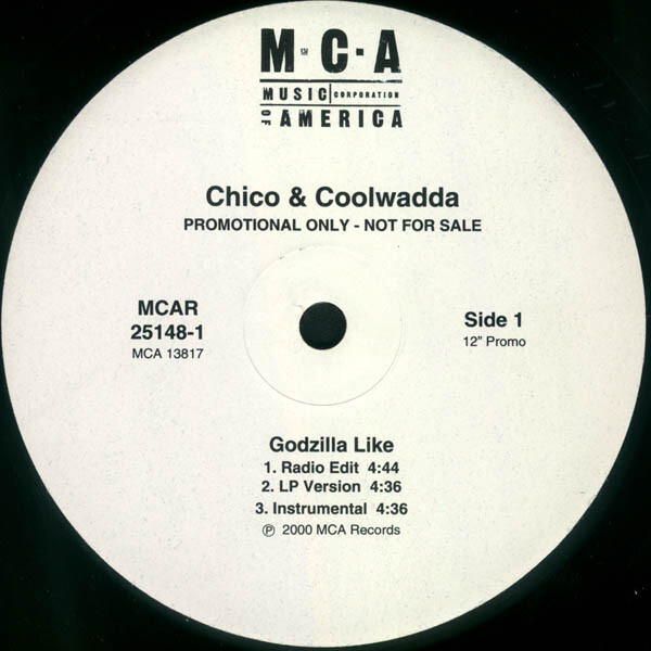 Chico & Coolwadda Godzilla Like Vinyl - Discrepancy Records