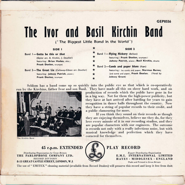 The Kirchin Band Basil Ivor The Ivor Basil Kirchin Band