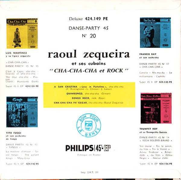 Raoul Zequeira Y Su Orquesta Cha Cha Cha Vinyl Discrepancy Records