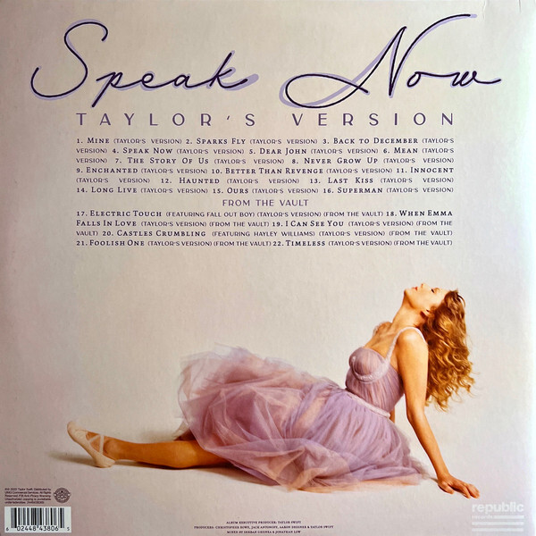 Swift,taylor Vinyl  Speak Now (taylor's Version) - Vinyl
