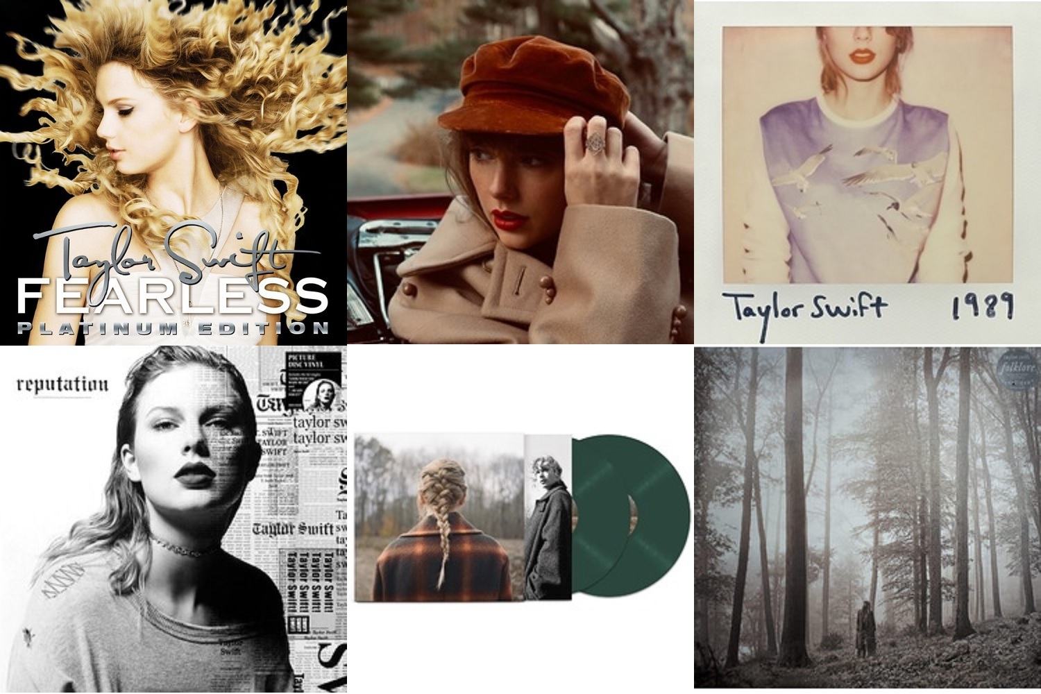 Taylor Swift 6 Album 13 Vinyl LP Bundle