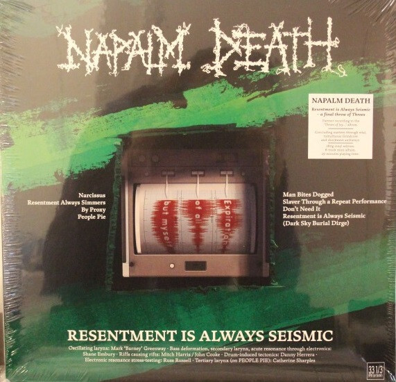 Napalm Death Resentment Is Always Seismic A Final Throw Of vinyl LP