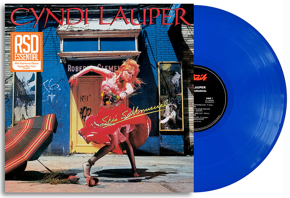 Cyndi Lauper Shes So Unusual Blue Vinyl Lp Discrepancy Records 