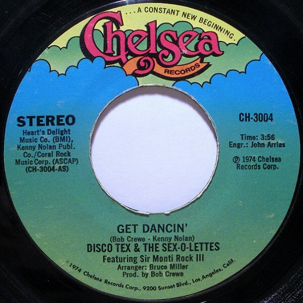 Disco Tex And His Sex O Lettes Sir Monti Rock Iii Get Dancin Vinyl Discrepancy Records 