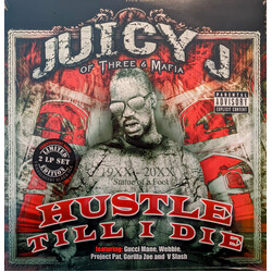 Juicy J Hustle Till I Die RUBY / BLACK ICE vinyl 2 LP gatefold sleeve