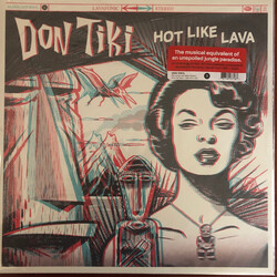 Don Tiki Hot Like Lava Fire Orange / Black Streaks vinyl LP +3D glasses NEW                           