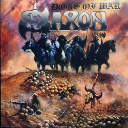 Saxon Dogs Of War GOLD VINYL LP