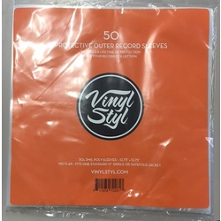 Vinyl Styl Protective Outer Record Sleeves - 100 Pack