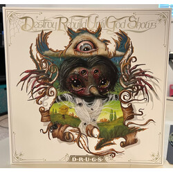 Destroy Rebuild Until God Shows D.R.U.G.S. MILKY CLEAR GREEN BLACK SPLATTER vinyl LP