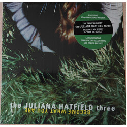 The Juliana Hatfield Three Become What You Are YELLOW VINYL LP