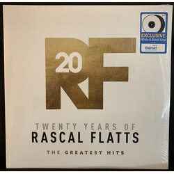 Rascal Flatts Twenty Years of Greatest Hits WHITE / BLACK VINYL 2 LP