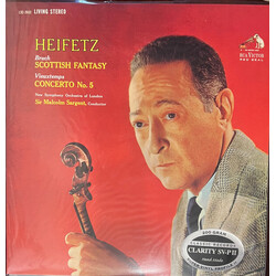 Jascha Heifetz Concerto No. 5 CLASSIC RECORDS 2 x CLARITY 200GM SV-P II CLEAR VINYL LP