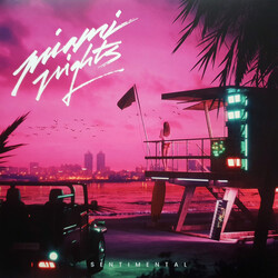 Miami Nights 1984 Sentimental PINK BLACK WHITE Vinyl 2 LP