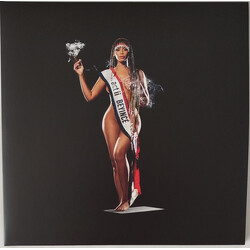 Beyonce Cowboy Carter WHITE VINYL 2 LP SNAKE FACE BACK COVER