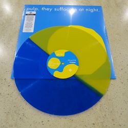 Pulp They Suffocate At Night RSD 2015 BLUE / YELLOW SPLIT vinyl 12" + d/load