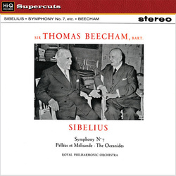 Sibelius Symphony No.7 / Pelleas Et Melisande / Oceanides Hi-Q vinyl LP Beecham RPO 