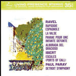 Paray / Detroit Symphony Orchestra Orchestral Music By Maurice Ravel & Jacques Ibert Vinyl LP