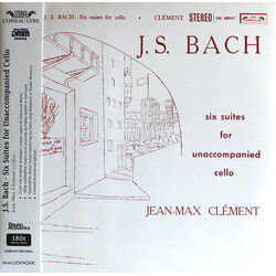 Johann Sebastian Bach / Jean-Max Clément Six Suites For Unaccompanied Cello Vinyl 2 LP