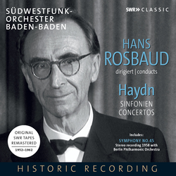 Hans Rosbaud / Joseph Haydn / Südwestfunkorchester Baden-Baden Sinfonien, Concertos (Aufnahmen  Recordings 1952-1962) CD