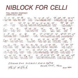 Phill Niblock / Joseph Celli Niblock For Celli / Celli Plays Niblock Vinyl LP