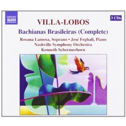 Heitor Villa-Lobos / Rosana Lamosa / Jose Feghali / Nashville Symphony Orchestra / Kenneth Schermerhorn Bachianas Brasileiras (Complete) Vinyl LP