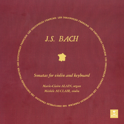 Johann Sebastian Bach / Marie-Claire Alain / Michèle Auclair Sonatas For Keyboard And Violin Vinyl 2 LP