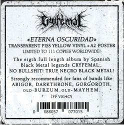 Cryfemal Eterna Oscuridad Vinyl LP