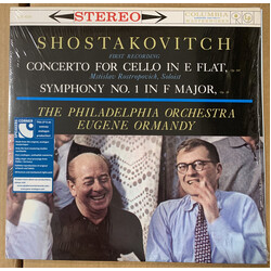 Dmitri Shostakovich / Mstislav Rostropovich / The Philadelphia Orchestra / Eugene Ormandy Concerto For Cello In E Flat, Op. 107 / Symphony No. 1 In F 