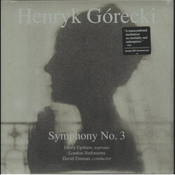 Henryk Górecki / Dawn Upshaw / London Sinfonietta / David Zinman Symphony No. 3 Vinyl LP