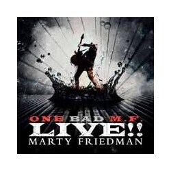 Marty Friedman One Bad M.F. Live!! (Black Sparkle On Clear Splatter) Vinyl LP