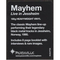 Mayhem Live In Jessheim Vinyl LP