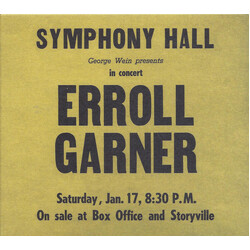 Erroll Garner Symphony Hall Concert Vinyl LP