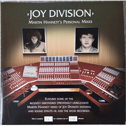 Joy Division Martin Hannett's Personal Mixes Vinyl 2 LP