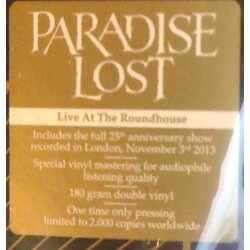 Paradise Lost Live At The Roundhouse Vinyl 2 LP