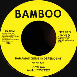 Babalu And His Headhunters Bahamas Gone Independent / Calypso Funk Vinyl