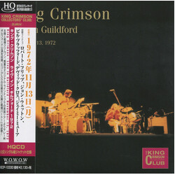 King Crimson Live In Guildford (November 13, 1972) CD