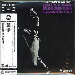 Kunihiko Sugano Trio Love Is A Many Splendored Thing CD