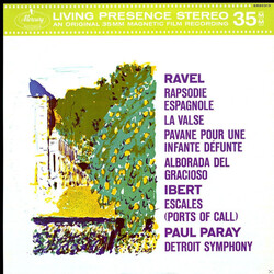 Detroit Symphony Orch/Paray Ravel / Ibert / Rapsodie Espagnole / Escales Vinyl LP