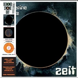 Tangerine Dream Zeit 2 LP Translucent Orange Vinyl Remastered Gatefold Obi Strip Limited To 1500 Import