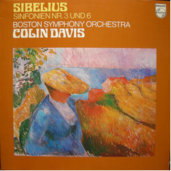 Jean Sibelius / Boston Symphony Orchestra / Sir Colin Davis Sinfonien Nr. 3 Und 6 Vinyl LP USED