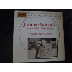 Jimmie Noone's Apex Club Orchestra Volume Three 1929 Vinyl LP USED