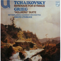 Pyotr Ilyich Tchaikovsky / Edvard Grieg / Netherlands Chamber Orchestra / David Zinman Serenade For Strings / Holberg Suite Vinyl LP USED