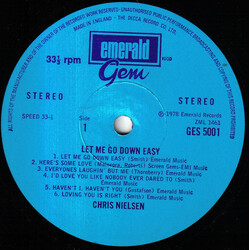 Chris Nielsen (2) Let Me Go Down Easy Vinyl LP USED